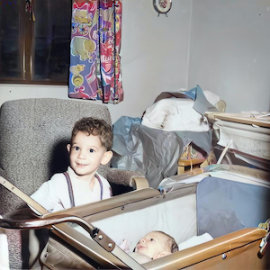 Arthur (son of William I) Dumes, probably with his sister Patricia